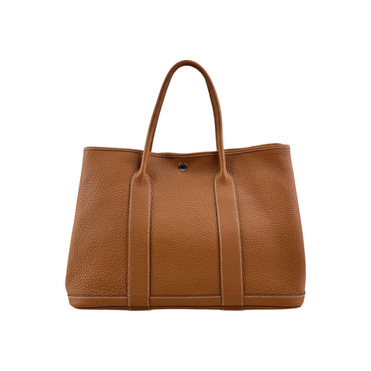 Hermes Gold Negonda Leather Garden Party 36 Tote Bag