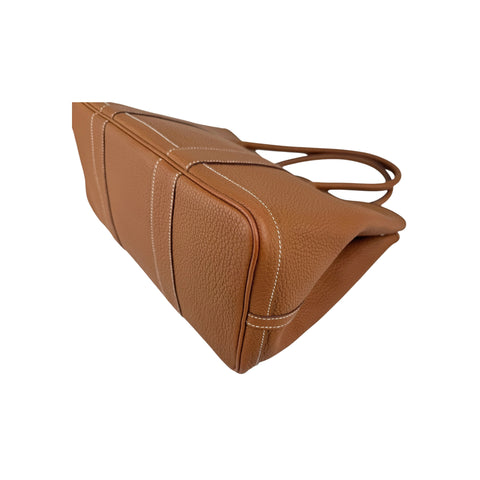 Hermes Gold Negonda Leather Garden Party 36 Tote Bag