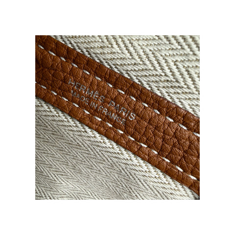 Hermes Gold Negonda Leather Garden Party 36 Tote Bag