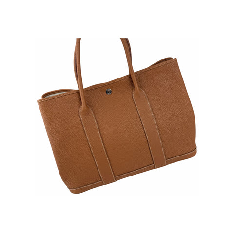 Hermes Gold Negonda Leather Garden Party 36 Tote Bag