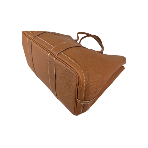 Hermes Gold Negonda Leather Garden Party 36 Tote Bag