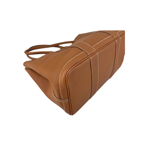 Hermes Gold Negonda Leather Garden Party 36 Tote Bag