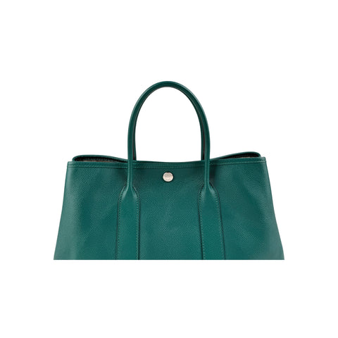 Hermès Green Negonda Leather Garden Party Tote Bag