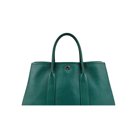 Hermès Green Negonda Leather Garden Party Tote Bag