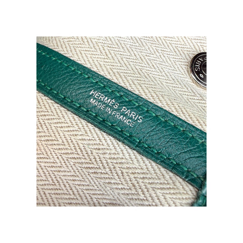 Hermès Green Negonda Leather Garden Party Tote Bag