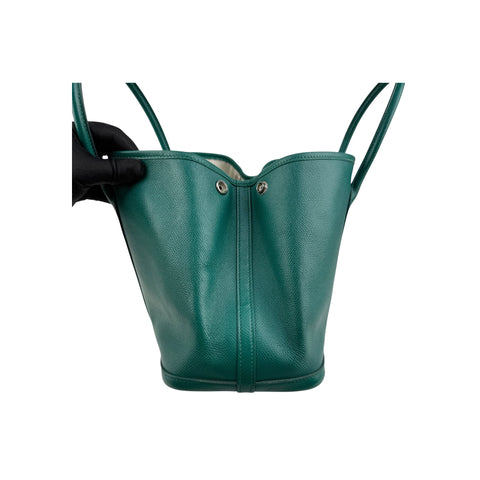 Hermès Green Negonda Leather Garden Party Tote Bag