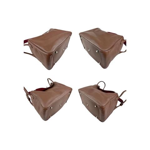 Hermes Lindy 34 Chocolate Handbag Leather