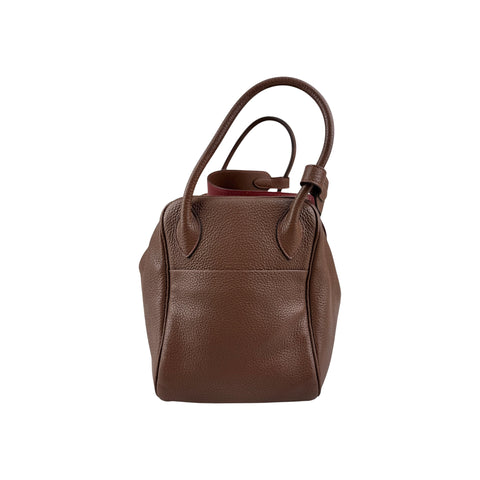 Hermes Lindy 34 Chocolate Handbag Leather