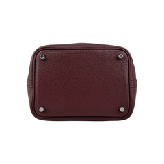 Pre-owned Hermès Picotin 18 bag in Rouge Sellier leather