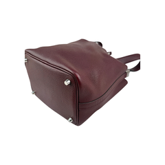 Pre-owned Hermès Picotin 18 bag in Rouge Sellier leather