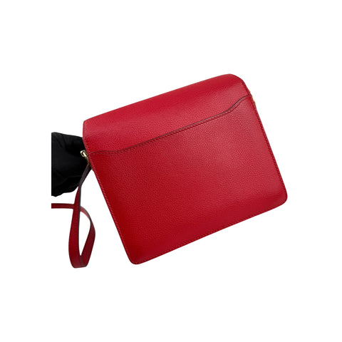 Hermès Rouge de Coeur Evercolor Leather Mini Roulis 18 Bag