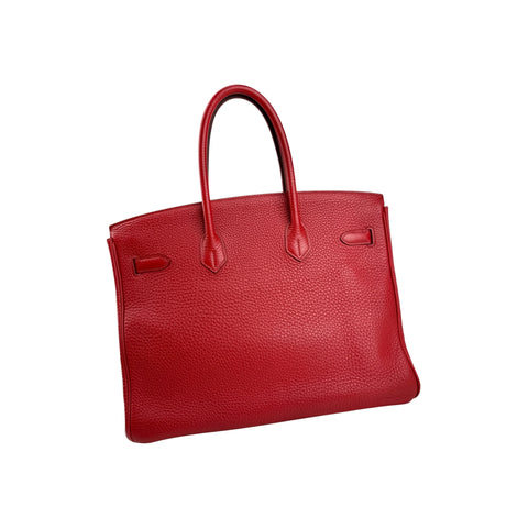 Hermès Rouge Grenat Togo Birkin 35 Gold Hardware