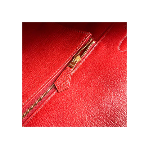 Hermès Rouge Grenat Togo Birkin 35 Gold Hardware