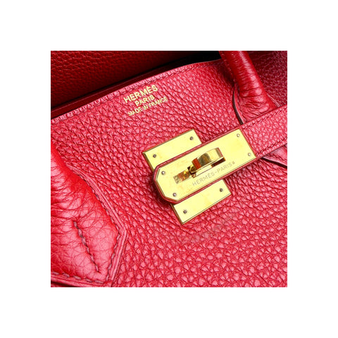 Hermès Rouge Grenat Togo Birkin 35 Gold Hardware