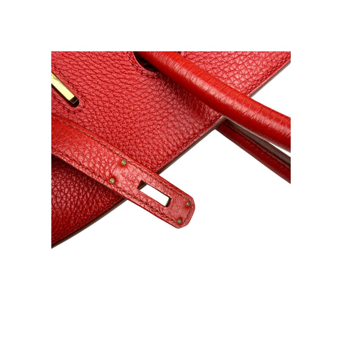 Hermès Rouge Grenat Togo Birkin 35 Gold Hardware