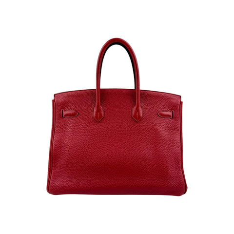 Hermès Rouge Grenat Togo Birkin 35 Gold Hardware