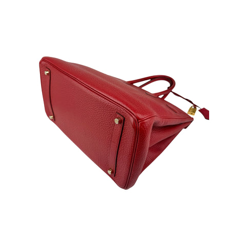 Hermès Rouge Grenat Togo Birkin 35 Gold Hardware