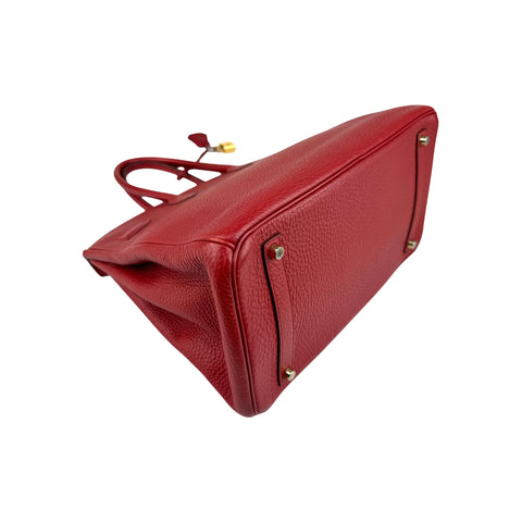 Hermès Rouge Grenat Togo Birkin 35 Gold Hardware