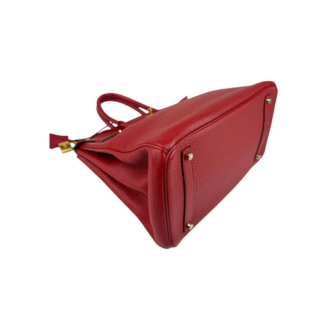 Hermès Rouge Grenat Togo Birkin 35 Gold Hardware