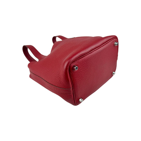 Hermes Rubis Clemence Leather Picotin Lock 18 Bag