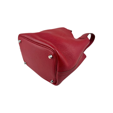 Hermes Rubis Clemence Leather Picotin Lock 18 Bag