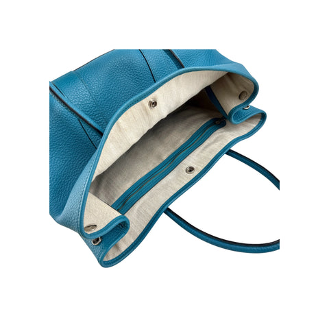 Hermes Turquoise Negonda Leather Garden Party 36 Bag