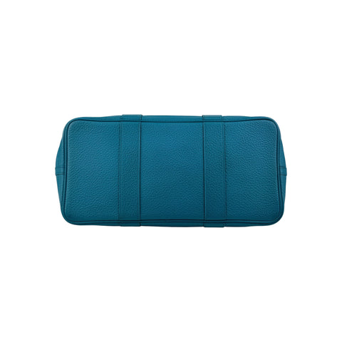 Hermes Turquoise Negonda Leather Garden Party 36 Bag