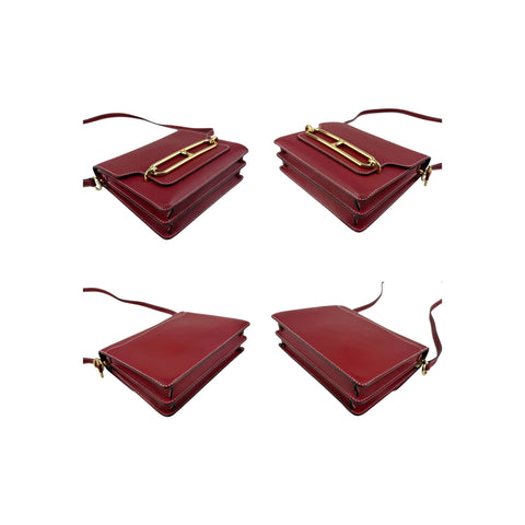 Hermes Veau Sombrero Sac Roulis 23 Rouge