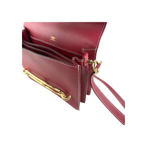 Hermes Veau Sombrero Sac Roulis 23 Rouge