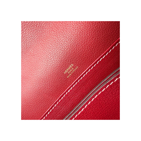 Hermes Veau Sombrero Sac Roulis 23 Rouge