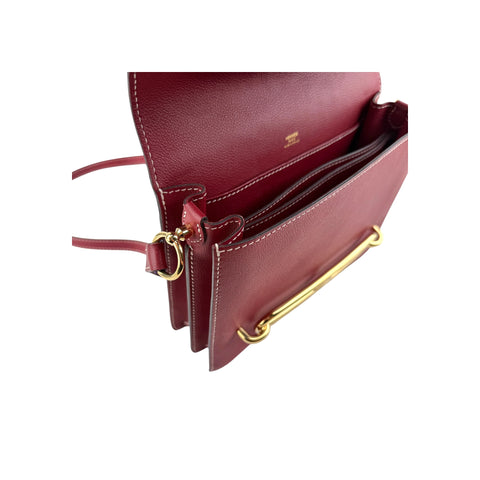 Hermes Veau Sombrero Sac Roulis 23 Rouge
