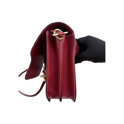 Hermes Veau Sombrero Sac Roulis 23 Rouge