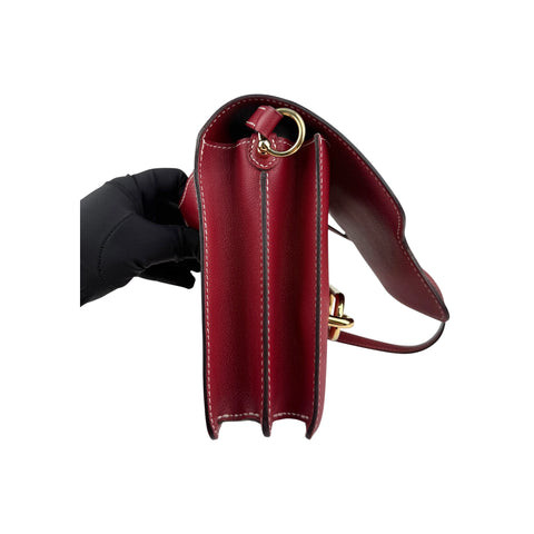 Hermes Veau Sombrero Sac Roulis 23 Rouge
