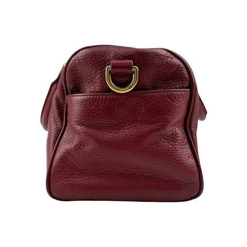 Loewe Calfskin Amazona 36 Burgundy Handbag