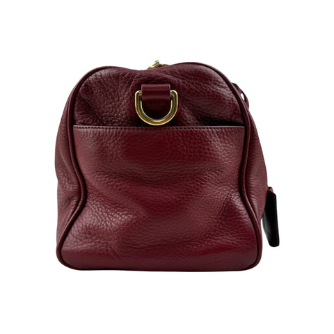 Loewe Calfskin Amazona 36 Burgundy Handbag