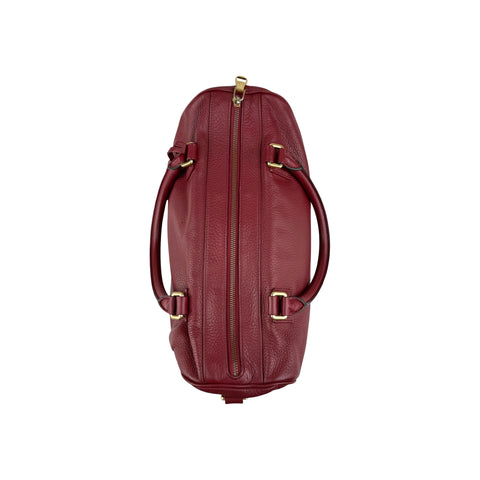 Loewe Calfskin Amazona 36 Burgundy Handbag
