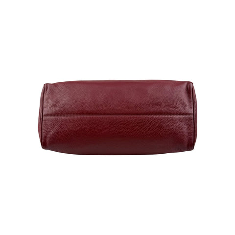 Loewe Calfskin Amazona 36 Burgundy Handbag