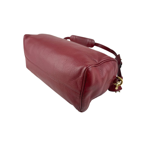 Loewe Calfskin Amazona 36 Burgundy Handbag