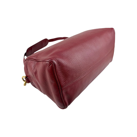 Loewe Calfskin Amazona 36 Burgundy Handbag