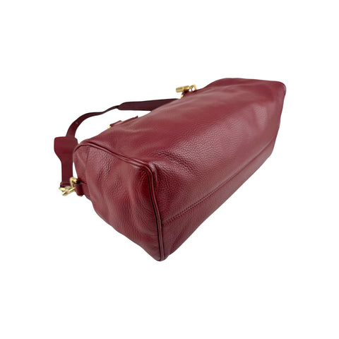 Loewe Calfskin Amazona 36 Burgundy Handbag