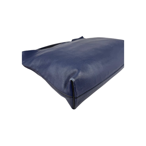 Loewe Calfskin Flamenco Knot Hobo Navy