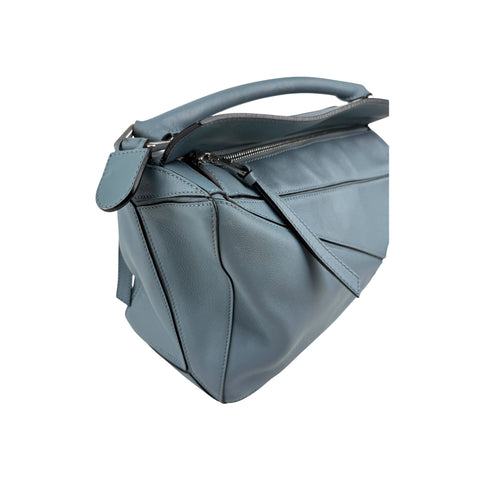 Loewe Calfskin Puzzle Bag Stone Blue