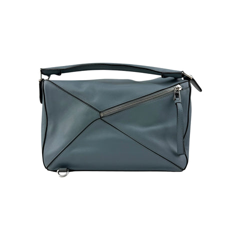 Loewe Calfskin Puzzle Bag Stone Blue