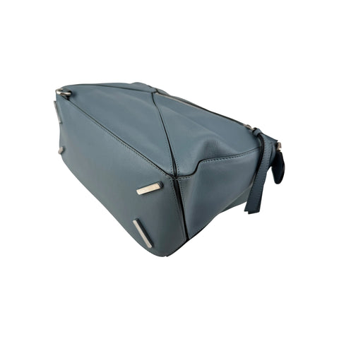 Loewe Calfskin Puzzle Bag Stone Blue