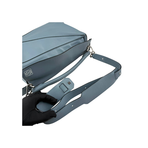 Loewe Calfskin Puzzle Bag Stone Blue