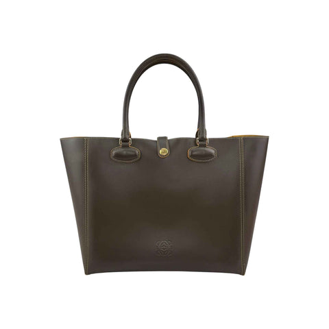 Loewe Contrast-Stitched Anagram Tote Bag
