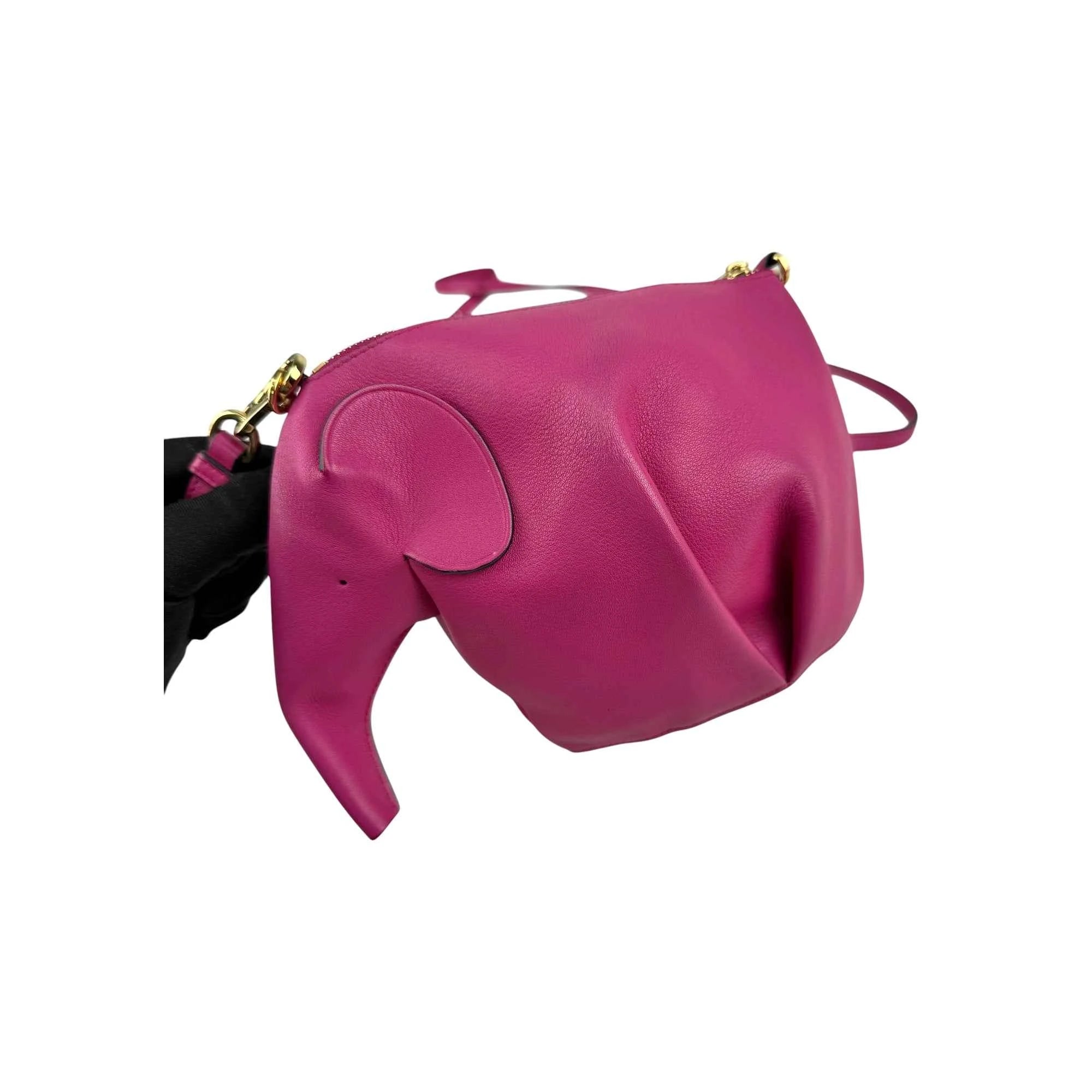 Loewe Elephant Mini Crossbody Bag Pink