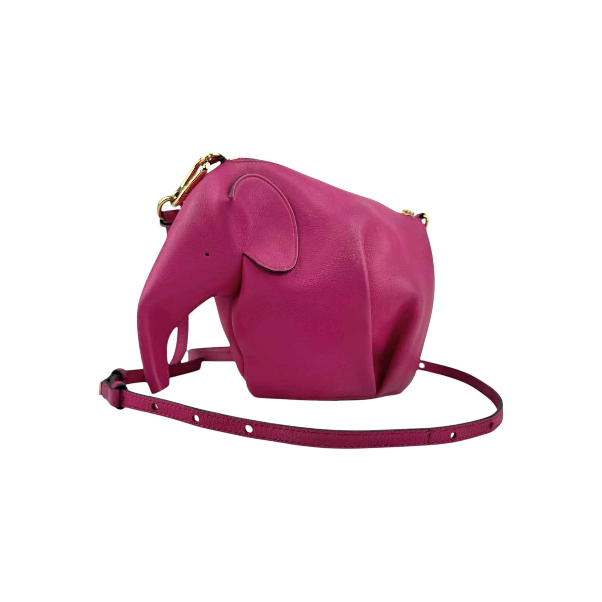 Loewe Elephant Mini Crossbody Bag Pink