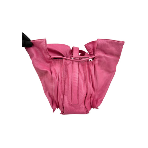 Loewe Pink Leather Flamenco Shoulder Bag