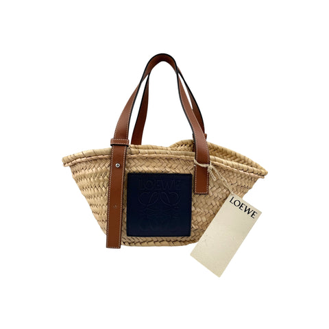 Loewe Raffia Basket Tote Bag